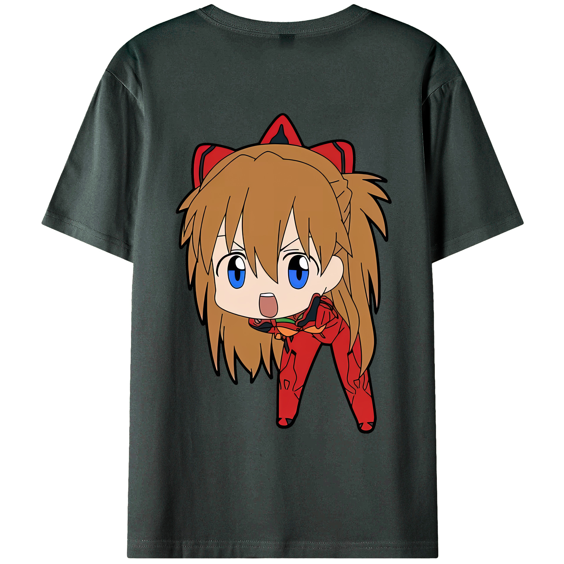 （画像用） EVA 新世紀エヴァンゲリオン 綿100％ メンズ半袖Tシャツ（バックプリント） 通気性
